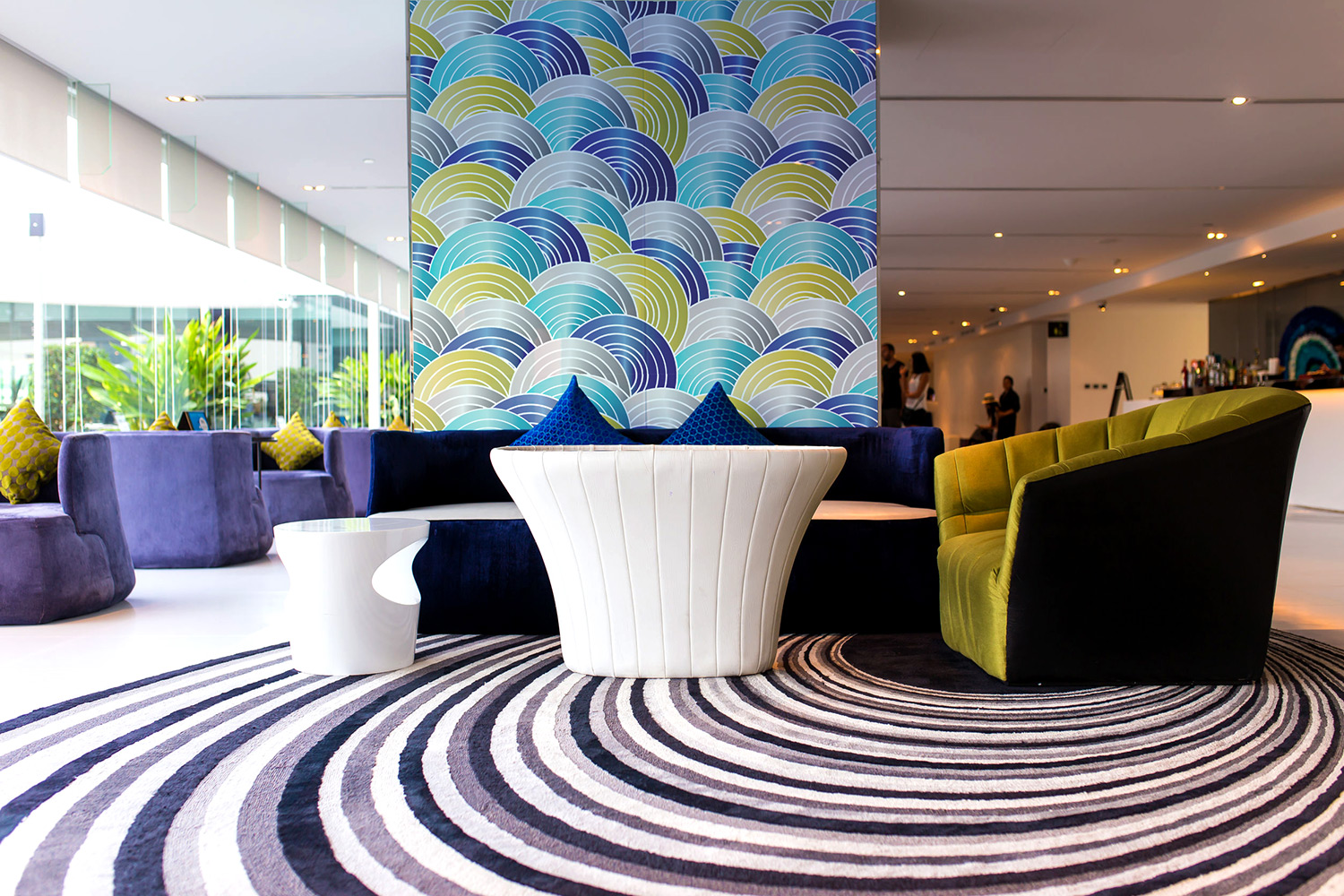 Decorative Etched Glass Designer prints etched on glass for privacy.